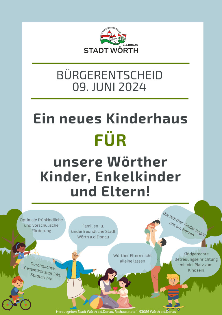 Plakat Bürgerentscheid 09.06.2024